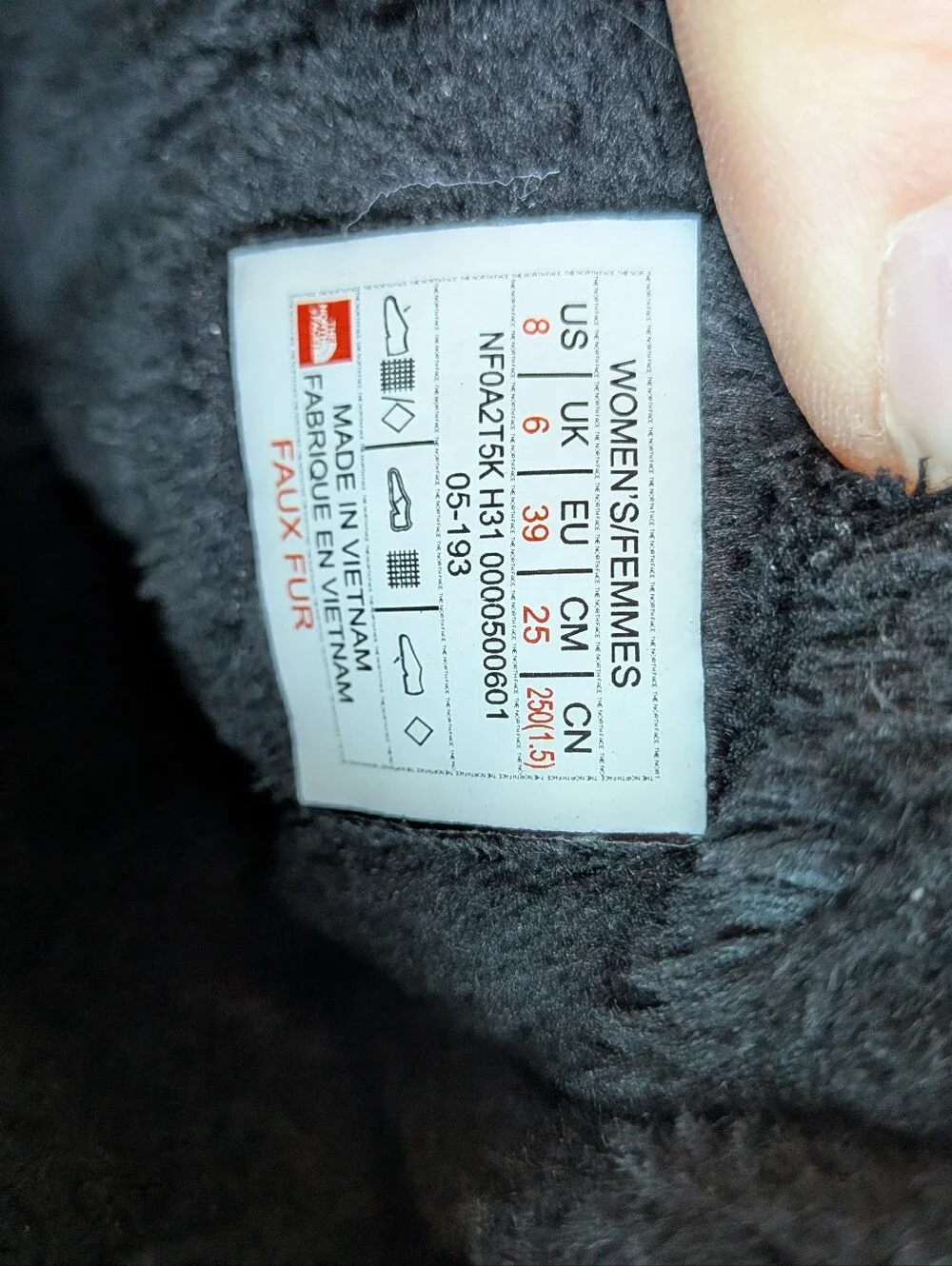 The North Face ThermoBall Eco Button Up Winter Boots Black Quilted Women's 8